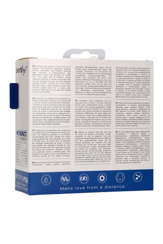 Vibrerend Eitje met Afstandsbediening Blauw - 8 cm