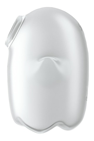 Dubbele Vibrator Air Pulse Glowing Ghost - Wit