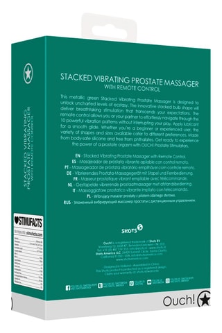 Vibrator met Afstandsbediening - Groen - 9,6 cm