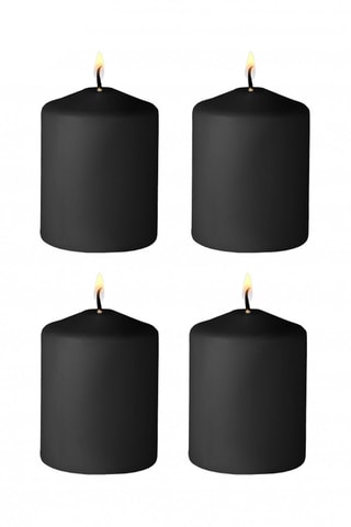 4 Kaarsen BDSM Zwart