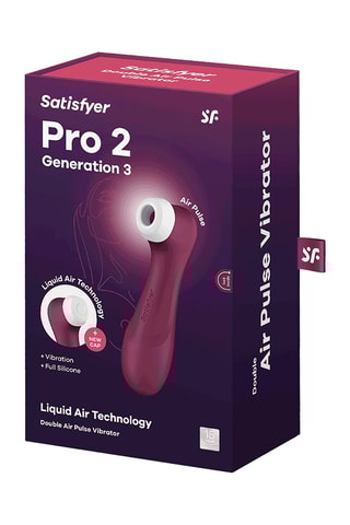Clitorisstimulator Pro 2 Generation 3 + Liquid Air Bordeauxrood