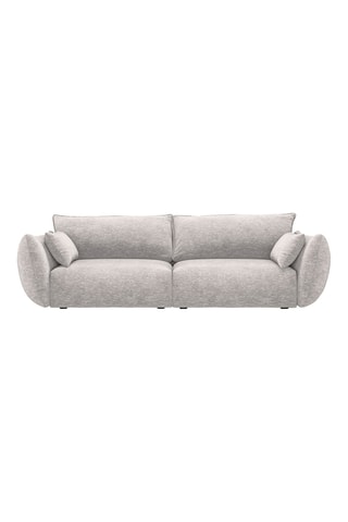 Canapé Clau - Gris - 3 places - Tissu chenille