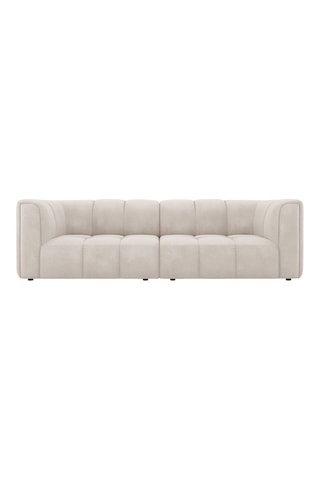 Canapé modulaire Adams - Beige - 3 places - Tissu chenille