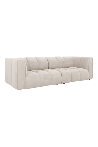 Canapé modulaire Adams - Beige - 3 places - Tissu chenille