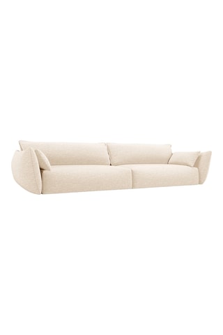 Canapé Clau - Beige clair - 4 places - Toucher soie