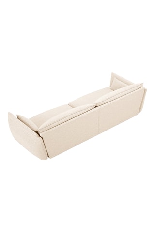 Canapé Clau - Beige clair - 4 places - Toucher soie