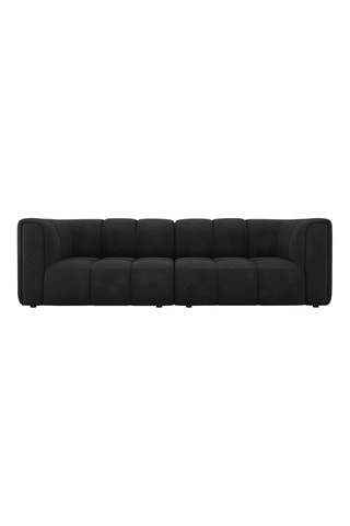 Canapé modulaire Adams - Noir - 3 places - Tissu structurel