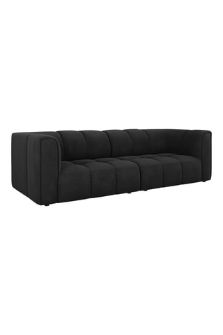 Canapé modulaire Adams - Noir - 3 places - Tissu structurel