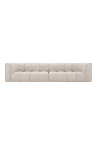 Canapé modulable Adams - Beige - 4 places - En tissu chenille - Imperméable