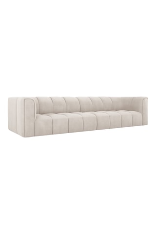Canapé modulable Adams - Beige - 4 places - En tissu chenille - Imperméable