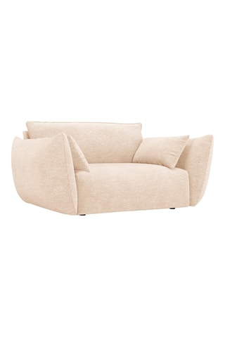 Fauteuil Clau - Beige - Tissu chenille