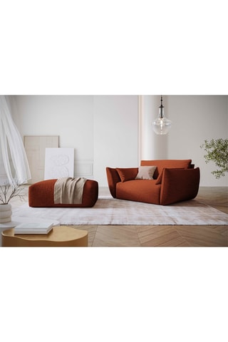Fauteuil Clau - Terracotta - Toucher chenille