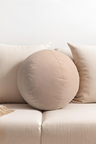 Coussins en velours Aby - Beige - 30 cm
