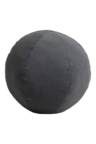 Coussins en velours Aby - Gris foncé - 30 cm