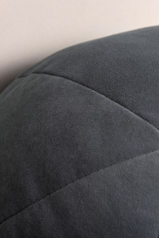 Coussins en velours Aby - Gris foncé - 30 cm