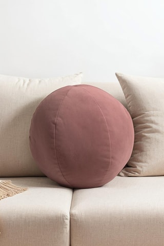 Coussins en velours Aby - Vieux rose - 30 cm