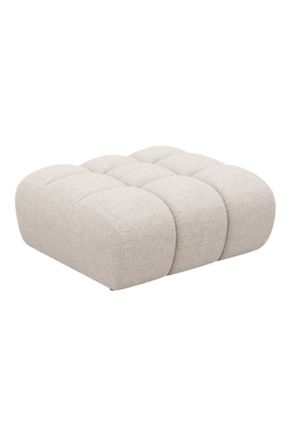 Pouf Arden - Beige - Tissu chenille