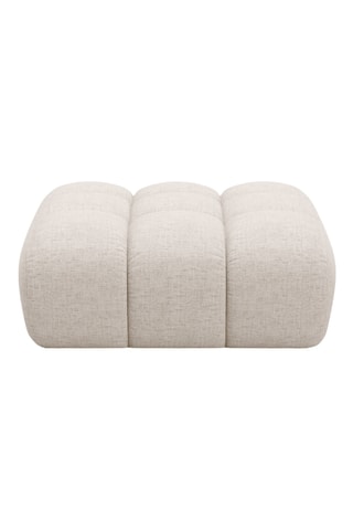 Pouf Arden - Beige - Tissu chenille