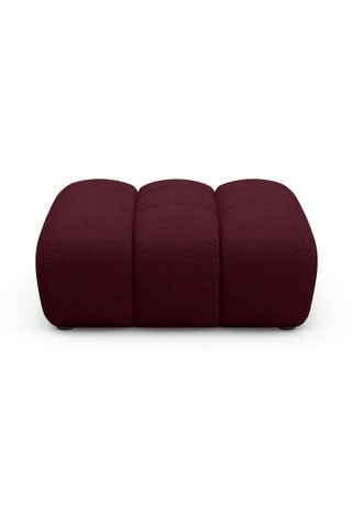Pouf Arden - Bordeaux - Tissu chenille