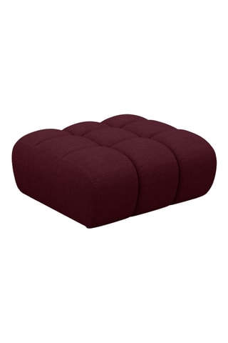 Pouf Arden - Bordeaux - Tissu chenille