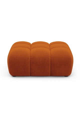 Pouf Arden - Rouge brique - Tissu velours
