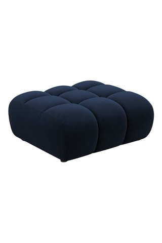 Pouf Arden - Bleu roi - En tissu velours