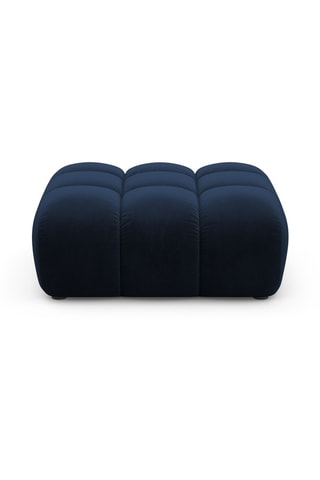 Pouf Arden - Bleu roi - En tissu velours