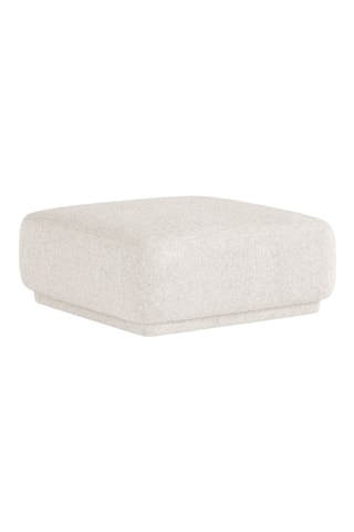 Pouf Jane - Beige clair - En tissu chenille