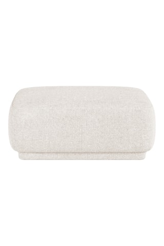 Pouf Jane - Beige clair - En tissu chenille