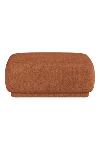 Pouf Jane - Rouge brique - En tissu chenille