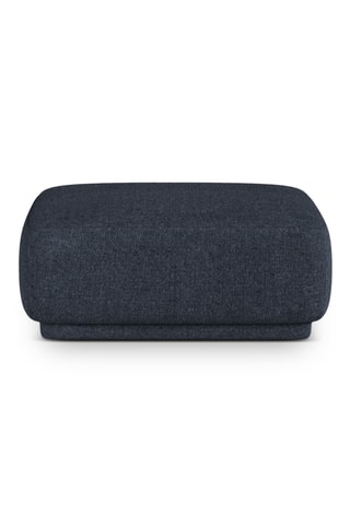 Pouf Jane - Bleu marine - En tissu chenille