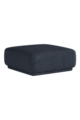Pouf Jane - Bleu marine - En tissu chenille