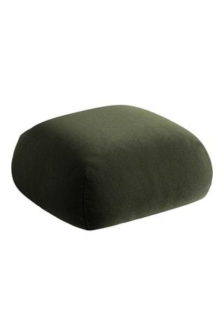 Pouf Lony - Vert foncé - En tissu velours