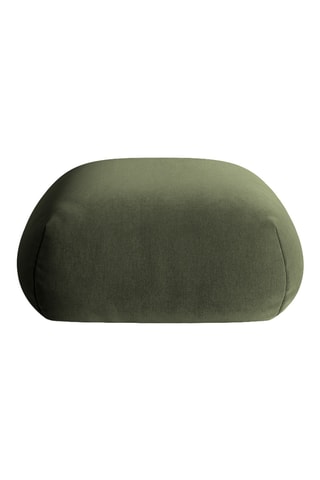 Pouf Lony - Vert foncé - En tissu velours