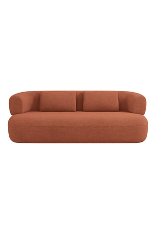 Canapé Estro - Rouge brique - 2 places - En polyester recyclé