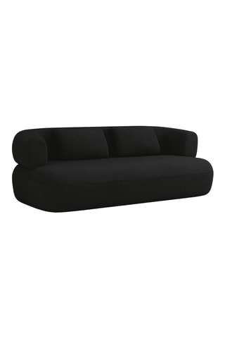 Canapé Estro - Noir - 2 places - En polyester recyclé