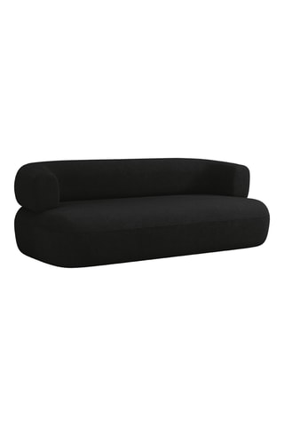 Canapé Estro - Noir - 2 places - En polyester recyclé
