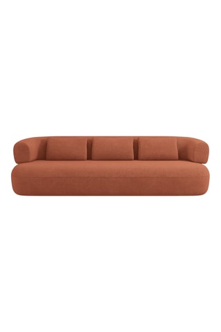 Canapé Estro - Marron - 3 places - En polyester recyclé