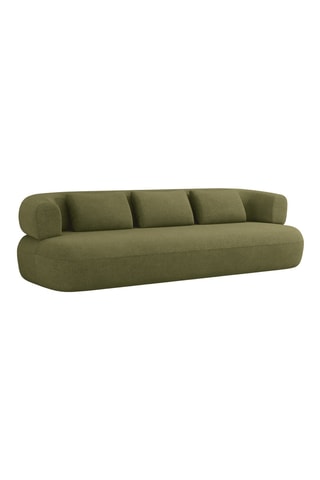Canapé Estro - Vert foncé - 3 places - En polyester recyclé