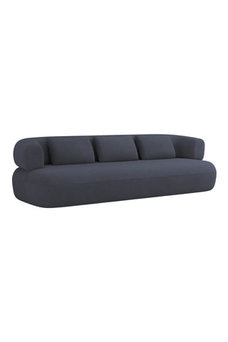 Canapé Estro - Bleu marine - 3 places - En polyester recyclé