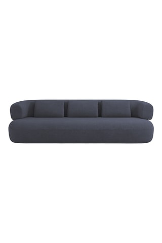 Canapé Estro - Bleu foncé - 4 places - Toucher velours
