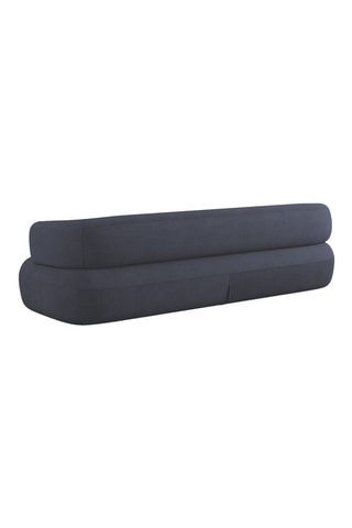 Canapé Estro - Bleu foncé - 4 places - Toucher velours