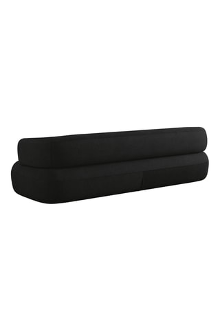 Canapé Estro - Noir - 4 places - Toucher velours