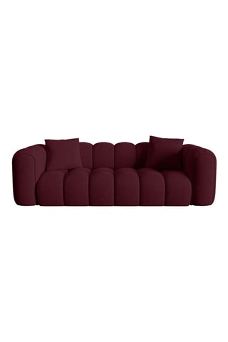 Canapé Arden - Bordeaux - 3 places - tissu chenille