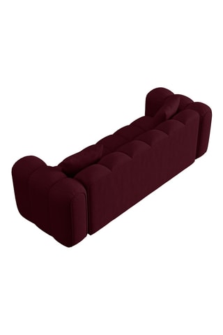 Canapé Arden - Bordeaux - 3 places - tissu chenille