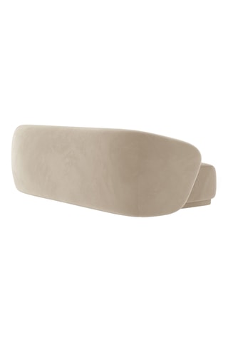 Canapé Jane - Beige - 3 places - En tissus velours
