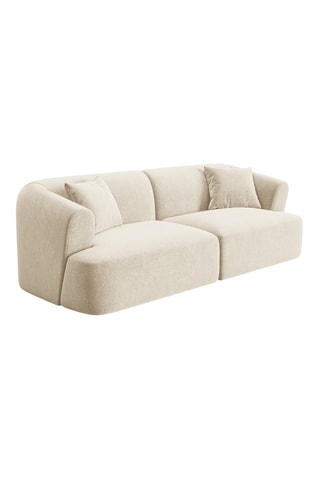 Canapé modulaire Talia - Beige - 3 places - En tissu velours