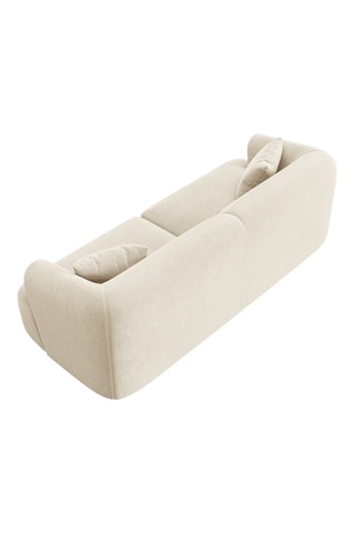 Canapé modulaire Talia - Beige - 3 places - En tissu velours