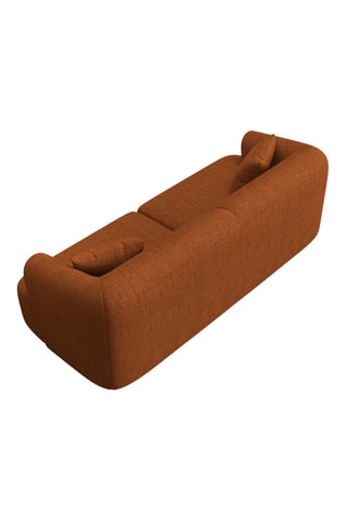 Canapé modulaire Talia - Rouge brique - 3 places - En tissu chenille