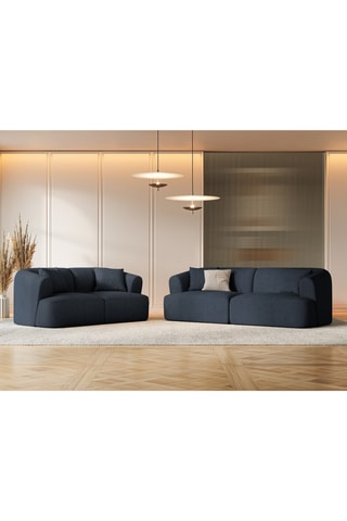 Canapé modulaire Talia - Bleu roi - 3 places - En tissu chenille